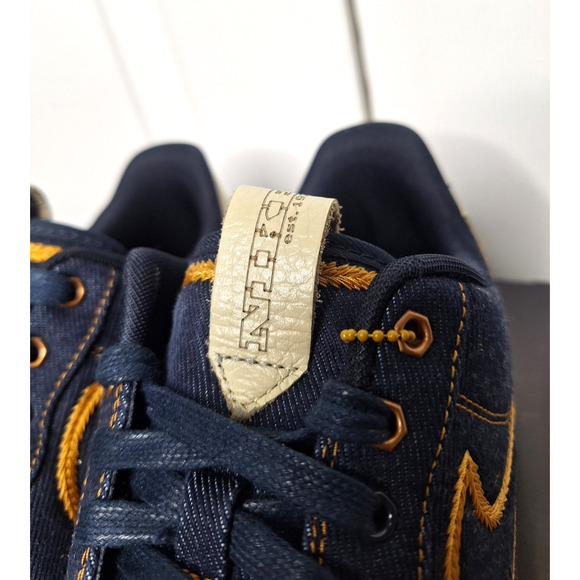 Nike Air Force 1 Premium Low Denim Dark Obsidian 318775-404 sz 10 2011 main image 6